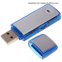 USB 2.0 Blue Color U Disk Flash Drive Digital Audio Voice Recorder Wav Fomat